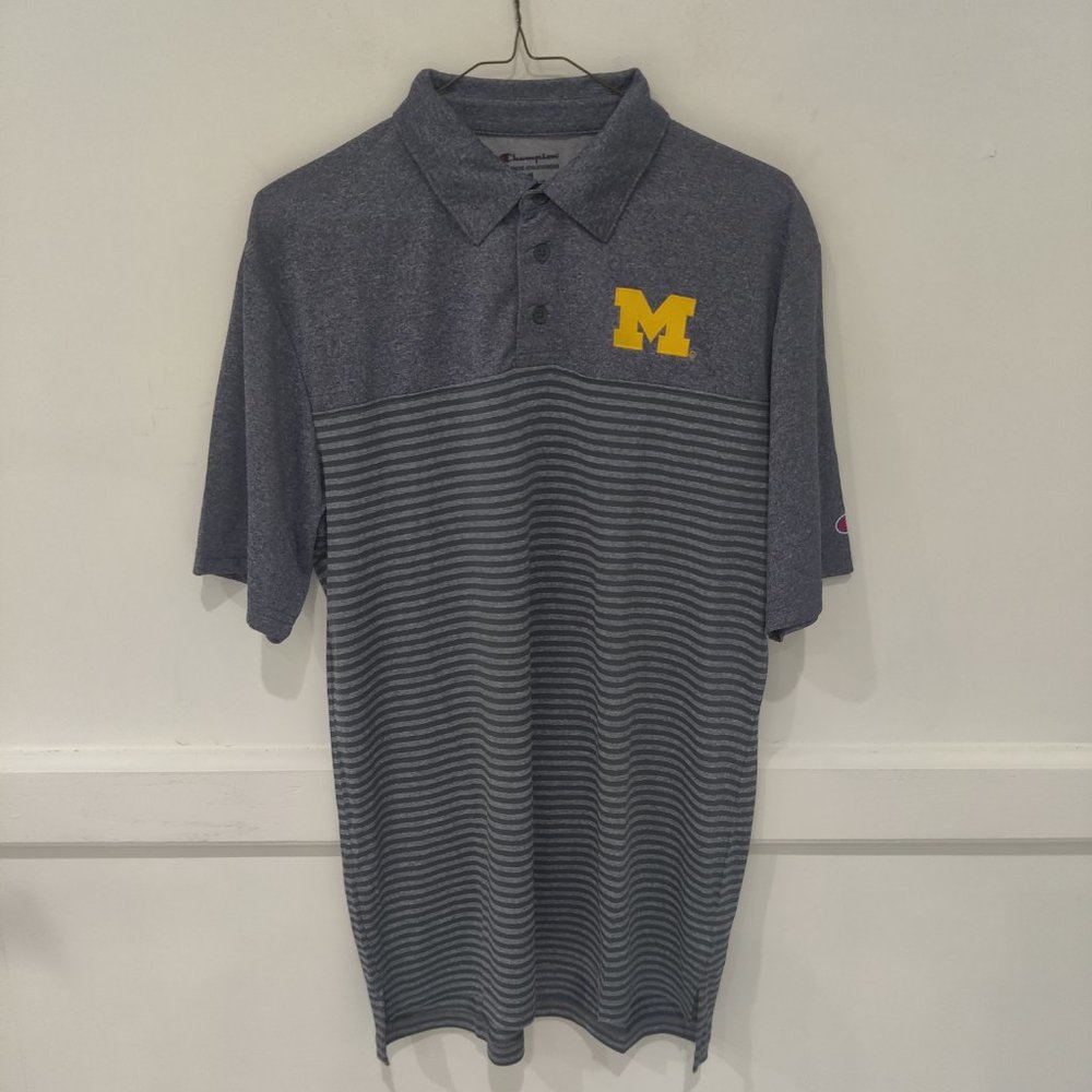 NWT Champion Men's Michigan State University Polo Gray Size M $50 CC260